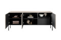 Three-Door TV Cabinet with Drawer Unit Sonatia 150, cashmere