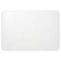 PLÖJA Desk pad, white/transparent, 65x45 cm