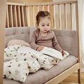 LEANDER Sheet for Junior cot, 2 pcs., cappuccino