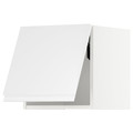 METOD Wall cabinet horizontal w push-open, white/Voxtorp high-gloss/white, 40x40 cm
