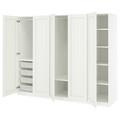 PAX / GULLABERG Wardrobe combination, white/white, 250x60x201 cm