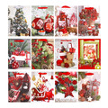 Christmas Gift Bag 18x23cm 12pcs, assorted patterns