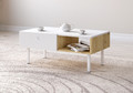 Coffee Table Tulia, artisan oak effect/white