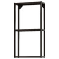 ENHET Wall fr w shelves, anthracite, 40x15x75 cm