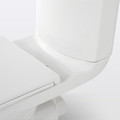 GoodHome Close-coupled Rimless Toilet with Soft Close Seat Cavally Slim 3/6L, horizontal