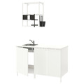 ENHET Kitchen, white, 143x63.5x222 cm