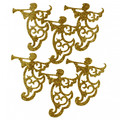 Craft Christmas Self-Adhesive Decoration Set Angel 6pcs, gold