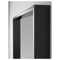 NISSEDAL Mirror, black, 65x65 cm