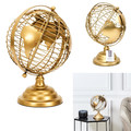 Decorative Metal Globe 28cm, gold