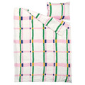 SYRABLADMAL Duvet cover and pillowcase, multicolour/check, 150x200/50x60 cm