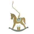 Christmas Tree Decoration Rocking Horse 1pc, assorted