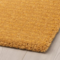 LANGSTED Rug, low pile, yellow, 133x195 cm