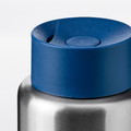 UNDERSÖKA Insulated travel mug, stainless steel/dark blue, 0.7 l