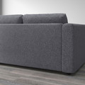 VIMLE 4-seat sofa with chaise longue, Gunnared medium grey