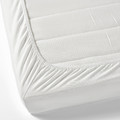 LEN Fitted sheet for cot, white, 60x120 cm
