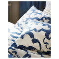 EKPURPURMAL Duvet cover and 2 pillowcases, white blue/cloud, 200x200/50x60 cm