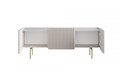 TV Cabinet Malmi 150 cm, cashmere, crema bianca, gold legs