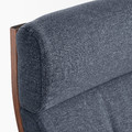 POÄNG Armchair, brown/Gunnared blue