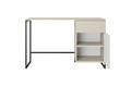 Desk with Drawer Asha 120 cm, cashmere, black frame