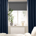 SANELA Curtains, 1 pair, dark blue, 140x300 cm