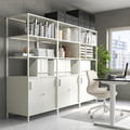 TROTTEN Cabinet with sliding doors, white, 80x180 cm