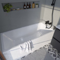 GoodHome Acrylic Bathtub Teesta 170x70 cm, white
