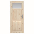 Internal Door with Air Vent Sleeves Lugano 80, left, solid pine