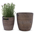 RÅGKORN Plant pot, indoor/outdoor natural, 24 cm