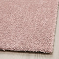 KNARDRUP Rug, low pile, pale pink, 160x230 cm