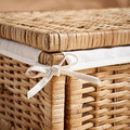 TOLKNING Basket, handmade rattan, 50x43x19 cm