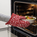 INAMARIA Oven glove, patterned/red