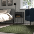 NÖVLING Rug, low pile, green, 128x195 cm