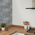 GoodHome Vinyl Wallpaper on Fleece Nonia, blue