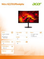 Acer 27" Curved Gaming Monitor Nitro XZ270UPbmiiphx