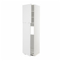 METOD High cabinet for fridge w 2 doors, white/Stensund white, 60x60x220 cm