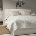 JAKOBSLILJA Bedspread, off-white/anthracite, 230x250 cm