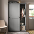 HAUGA Wardrobe combination, grey, 258x55x199 cm