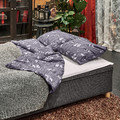 GRIMHULT Three-seat sofa bed, grey