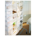 SKUBB Storage with 9 compartments, white, 22x34x120 cm