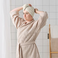 STJÄRNBUSKE Hair towel wrap, natural