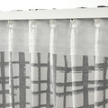 GRÖNKATTFOT Curtains, 1 pair, white/black, 145x300 cm