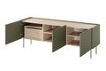 Three-Door TV Cabinet with Drawer Desin 170, olive/nagano oak