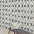 GoodHome Vinyl Wallpaper on Fleece Kerlic, beige-black