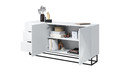 Cabinet with 3 Drawers & 2 Doors 167 cm Asha, metal legs, glossy white