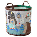 SKOGSDUVA Storage bag, forest animal pattern/multicolour