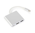 Gembird USB Type-C multi-adapter, silver