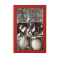 Christmas Glass Baubles Set Highland Lodge 6pcs