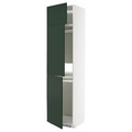 METOD High cab f fridge/freezer w 3 doors, white/Havstorp deep green, 60x60x240 cm