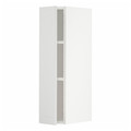 METOD Wall cabinet with shelves, white/Stensund white, 20x80 cm