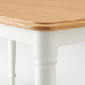 DANDERYD Dining table, oak veneer/white, 130x80 cm